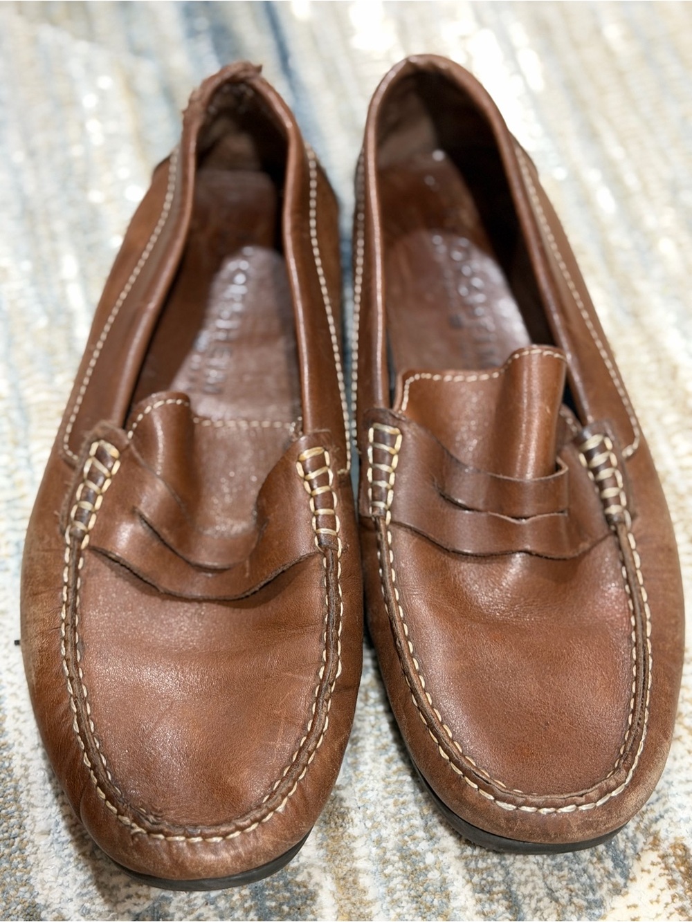 Florsheim Tan/Brown Leather Penny Loafers